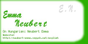 emma neubert business card